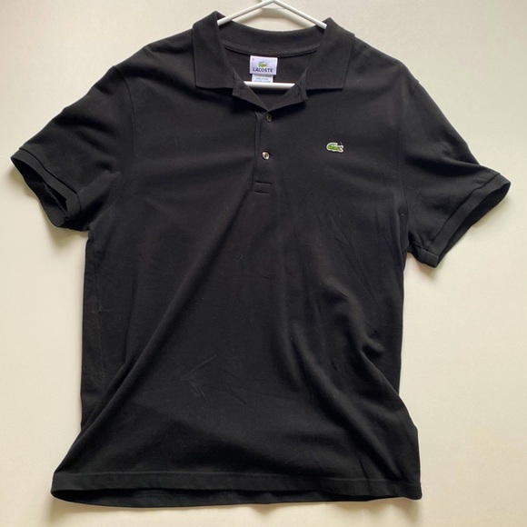 Mens size 6 black Lacoste polo - Picture 1 of 1